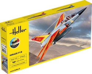 Samolot Mirage F-1B 1:72 z klejem, farbami i pędzlem, Heller 35319, NA ZAMÓWIENIE