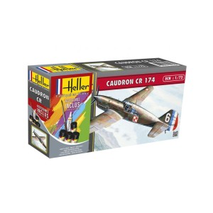 Samolot Caudron CR 174 w 1:72 z klejem, farbami i pędzlem, Heller 56218