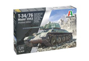 Radziecki czołg T-34/76 model 1943 Early Version Premium Edition 1:35, Italeri 6570, NA ZAMÓWIENIE