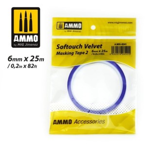 Tasma maskujaca AMMO MIG SOFTOUCH VELVET MASKING TAPE 2 (6mm x25m), 8241