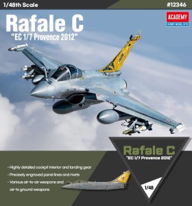 Samolot Rafale C 1:48 EC 1/7 Provence 2012, Academy 12346, NA ZAMÓWIENIE