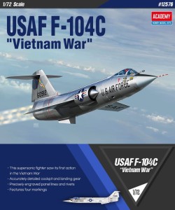 Samolot USAF F-104C 1:72 Vietnam War, Academy 12576