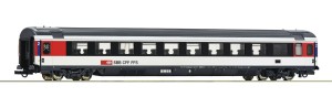 Wagon osobowy Eurocity 2. kl. typu Bpm H0-1:87 SBB ep. VI, Roco 74281