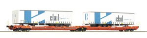 Wagon intermodalny Sdggmrs 738/T3000e H0-1:87 Wascosa ep. VI, Roco 77392, NA ZAMÓWIENIE