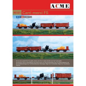 Zestaw 4 wagonów towarowych FS ep. III H0-1:87, ACME 45121, NA ZAMÓWIENIE