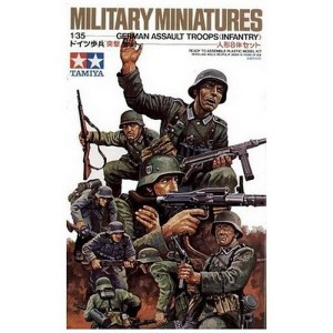 Niemieckie oddziały szturmowe (uwaga wykrojnik) 1:35, figurki niemalowane, Tamiya 35030