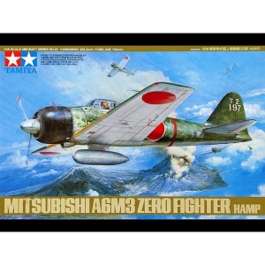 Japoński myśliwiec Mitsubishi A6M3 Zero Fighter (Hamp) w skali 1:48, Tamiya 61025
