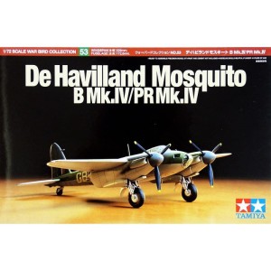 Brytyjski myśliwiec De Havilland Mosquito B Mk.IV/PR Mk.IV 1:72, Tamiya 60753