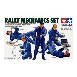 Zestaw 5 figurek mechaników rajdowych w skali 1:24, Tamiya 24266