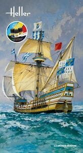 Starter Set Karaka La Grande Hermine w 1:150 z klejem, farbami i pędzlem, Heller 56841, NA ZAMÓWIENIE