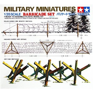 Zestaw przeszkód dla czołgow i piechoty (Barricade) w 1:35, Tamiya 35027