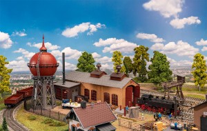 Zestaw Zaplecze kolejowe obsługa taboru H0-1:87, Faller 190140