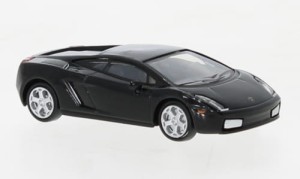 Lamborghini Gallardo, czarny 2004 r., skala H0-1:87, Ricko 38402