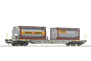 Wagon platforma typu Sgns z Bulk kontenerami Bertschi AG H0-1:87 AAE ep. VI, Roco 77340.C, NA ZAMÓWIENIE