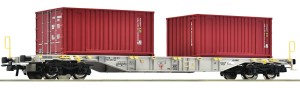 Wagon platforma typu Sgns z kontenerami H0-1:87 AAE ep. VI, Roco 77345, NA ZAMÓWIENIE 