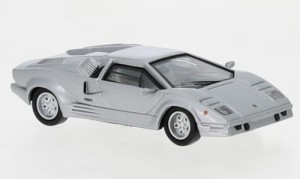 Lamborghini Countach 25th Anniversary, srebny 1989, skala H0-1:87, Ricko 38341