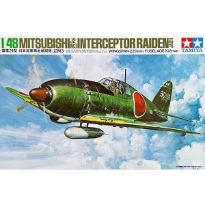 Japoński myśliwiec przechwytujący Mitsubishi J2M3 Raiden (Jack) w skali 1:48, Tamiya 61018