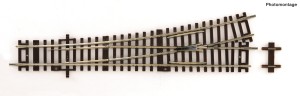 Rozjazd prosty lewy WL15 R 873,5 mm H0-1:87, Roco 42442