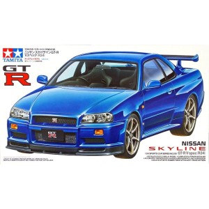 Samochód NISSAN SKYLINE GT-R V-spec (R34) 1:24, Tamiya 24210