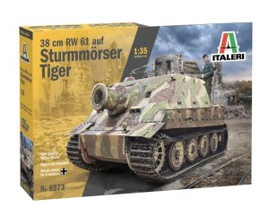 Niemiecki czołg 38 cm RW 61 auf Sturmmorser Tiger w skali 1:35, Italeri 6573