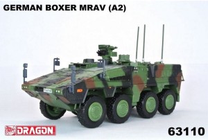 Niemiecki wóz opancerzony German BOXER MRAV (A2)  (zlozony model-Die cast) w 1:72, Dragon 63110