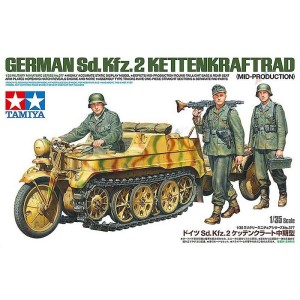 Niemiecki pojazd German Sd.Kfz.2 Kettenkraftrad (Mid-Production) w skali 1:35, Tamiya 35377