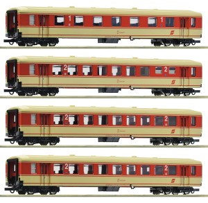 Zestaw 4 wagonów osobowych Set 1: „Jaffa-Express“, H0-1:87 OBB ep. IV, Roco 6200026, NA ZAMÓWIENIE