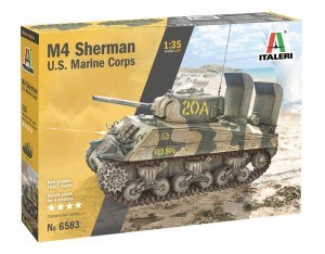 Czołg M4 Sherman U.S. Marines Corps w 1:35, Italeri 6583