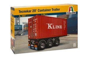 Przyczepa 3-os. Technokar 20' Container Trailer w 1:24, Italeri 3887, NA ZAMÓWIENIE 