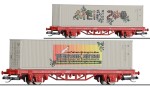 Wagon platforma Lgs z kontenerem Mein Zoo w TT-1:120 DB AG ep. VI, Tillig 17483 START, NA ZAMÓWIENIE