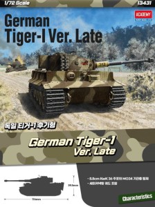 Niemiecki czołg Tiger I (version late) 1:72, Academy 13431