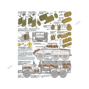 Zestaw alianckich kanistrów, beczek, plecaków ( Allied Vehicles Accessory Set ) w 1:35, Tamiya 35229