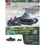Czołg German Panzer I Ausf. B i motorcycle w 1:35, Academy 13556