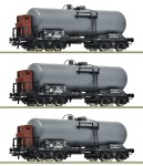 Zestaw 3 cystern z budkąmi hamulcowymi H0-1:87 DRG ep. II, Roco 6600062, NA ZAMÓWIENIE