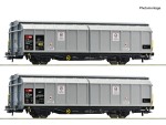 Zestaw 2 wagonów z przesuwnymi ścianami Hbbillns H0-1:87 SBB Cargo ep. VI, Roco 6600110, NA ZAMÓWIENIE