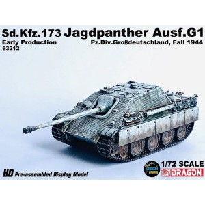 Niemiecki czołg Sd.Kfz.173 Jagdpanther Ausf.G1 Early Production Pz.Div.Grosdeutschland, Fall 1944 ( zlozony model ) w 1:72, Dragon 63212, NA ZAMÓWIENIE
