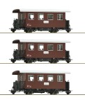Zestaw 3 wagonika osobowe H0e-1:87, OBB ep. IV Roco 34103, NA ZAMÓWIENIE