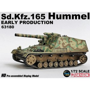 Niemiecki czołg Sd.Kfz.165 Hummel Early Production ( zlozony model ) w 1:72, Dragon 63180, NA ZAMÓWIENIE