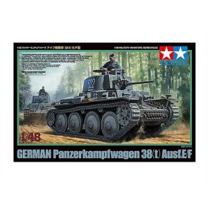 Czołg niemiecki Panzerkampfwagen 38(t) Ausf. E/F w 1:48, Tamiya 32583
