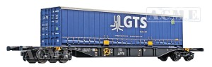 Wagon platforma Sgnss 60* z kontenerem 45* GTS H0-1:87 GTS ep. V-VI, ACME 40421