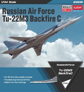 Strategiczny bombowiec Russian Air Force Tu-22M3 Backfire C w skali 1:144, Academy 12636, NA ZAMÓWIENIE