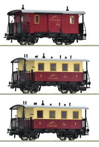 Zestaw 3 wagonów osobowych kolejki górskiej, H0-1:87 Sonnblick-Bahn ep. III-IV, Roco 6200063, NA ZAMÓWIENIE