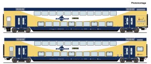 Zestaw 2 wagonów piętrowych 2. kl. H0-1:87 Metronom ep. VI, Roco 6200106, NA ZAMÓWIENIE