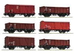 Zestaw 6 wagonów towarowych „60 lat OPW” H0-1:87 OPW ep. III, Roco 6600098, NA ZAMÓWIENIE