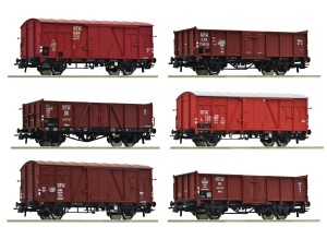 Zestaw 6 wagonów towarowych „60 lat OPW” H0-1:87 OPW ep. III, Roco 6600098, NA ZAMÓWIENIE