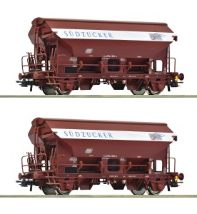 Zestaw 2 wagonów samowyładowczych Tdgs H0-1:87 DB ep. IV, Roco 6600124, NA ZAMÓWIENIE