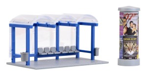 Przystanek autobusowy H0-1:87, Kibri 38142