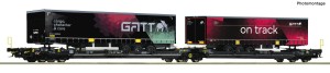 Platforma intermodalna typ Sdggmrs 738/T3000e H0-1:87 TX Logistik ep. VI, Roco 6600170, NA ZAMÓWIENIE
