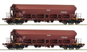 Zestaw 2 wagonów samowyładowczych Tads-y H0-1:87 DR ep. IV, Roco 6600125, NA ZAMÓWIENIE