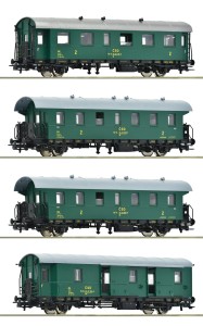 Zestaw 4 wagonów osobowych H0-1:87 CSD ep. IV, Roco 6200088, NA ZAMÓWIENIE
